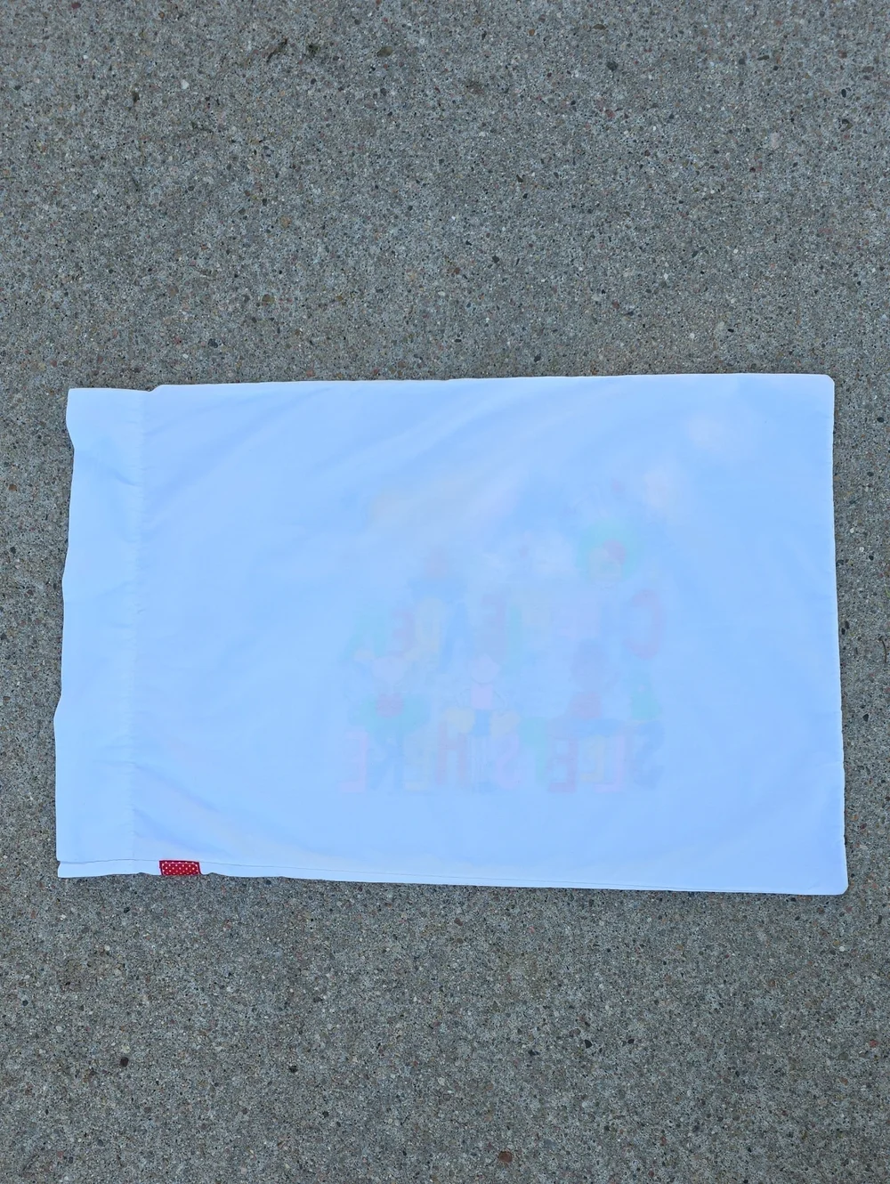 A Cheerleader Sleeps Here Adorable White Decorated Graphic Pillowcase